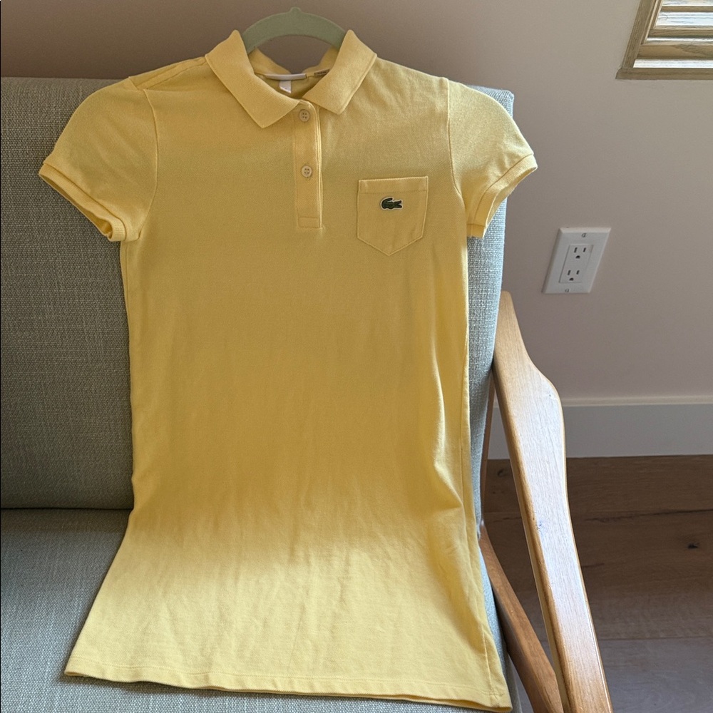 Lacoste Sunny Yellow Polo Dress